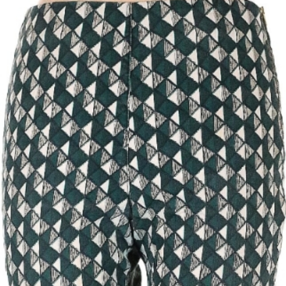 H&M Green and white checkered pants